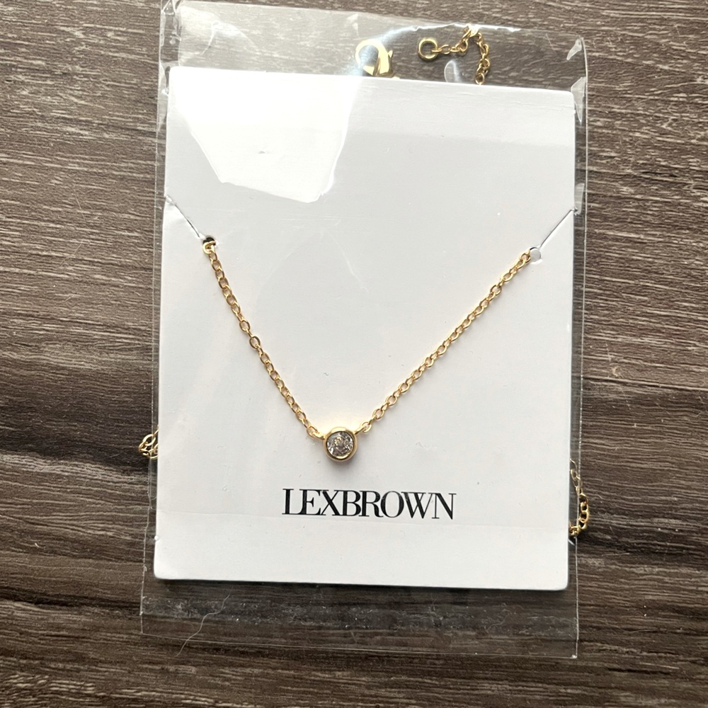 Lex Brown gold diamond necklace